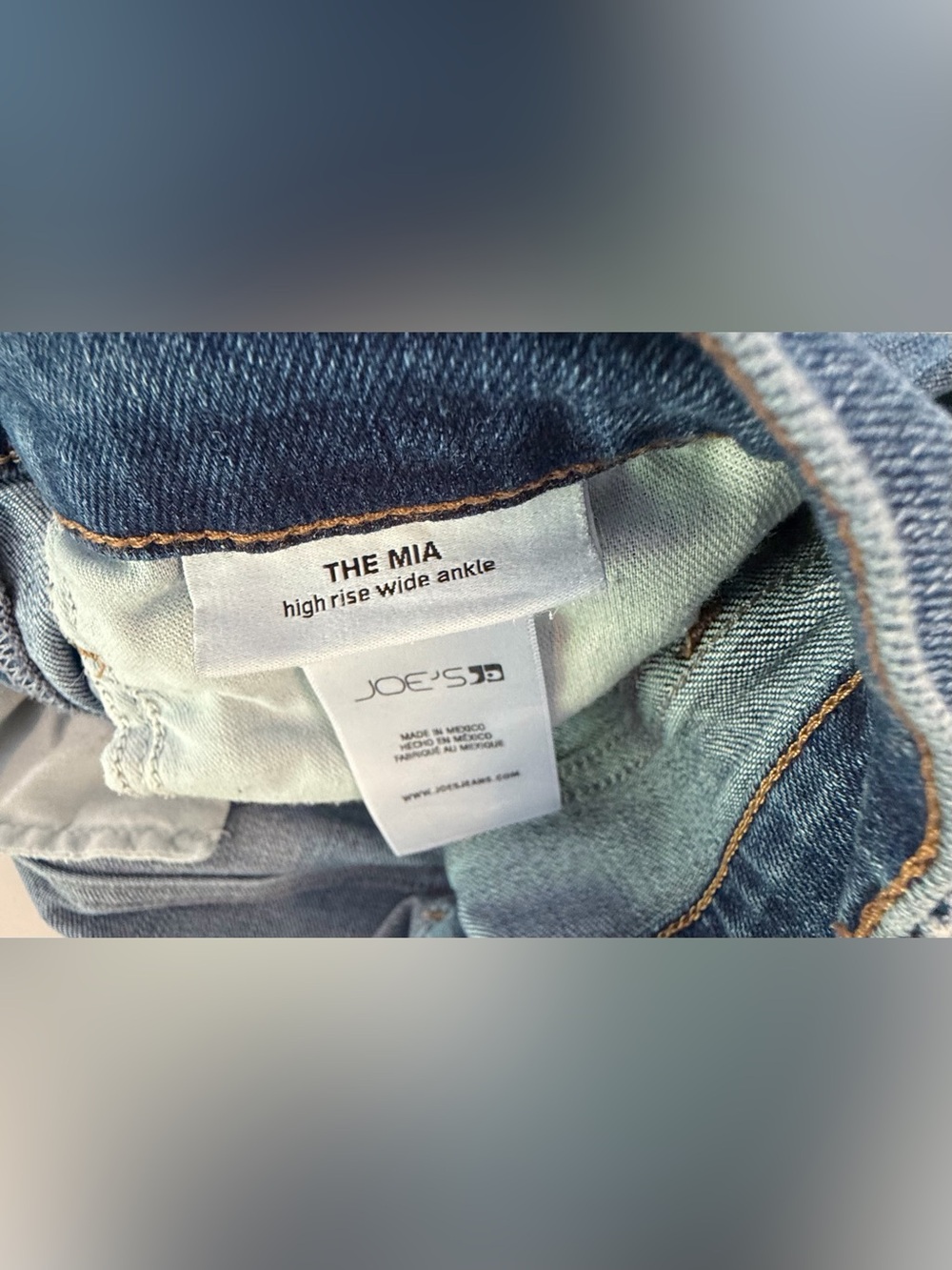 Joe’s Jeans-The Mia Dark Blue High-Rise Wide ankle Women’s Jeans - Picture 3 of 4